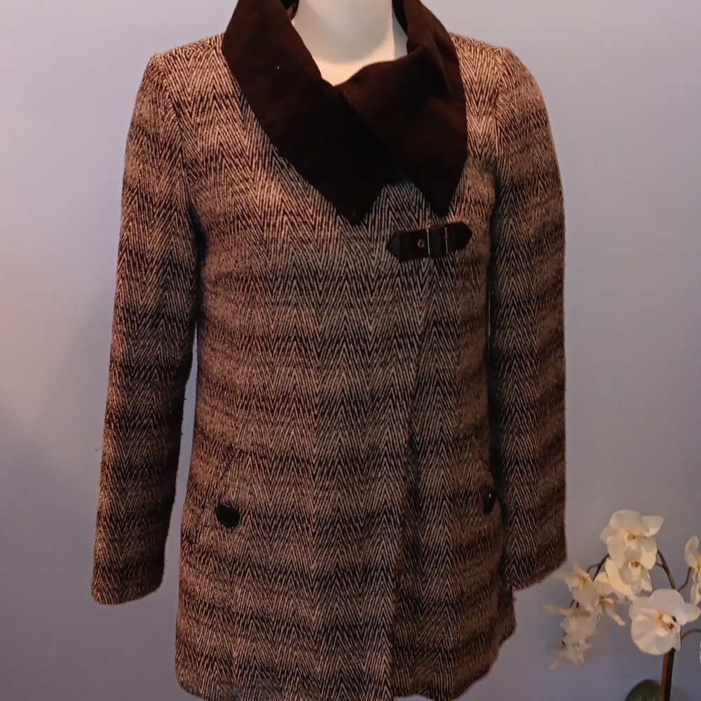 Jack BB Dakota herringbone coat